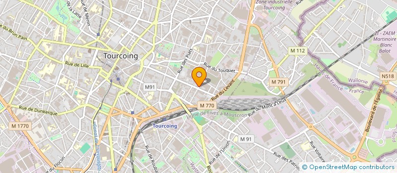 localisation de l'entreprise DIMATEX à TOURCOING