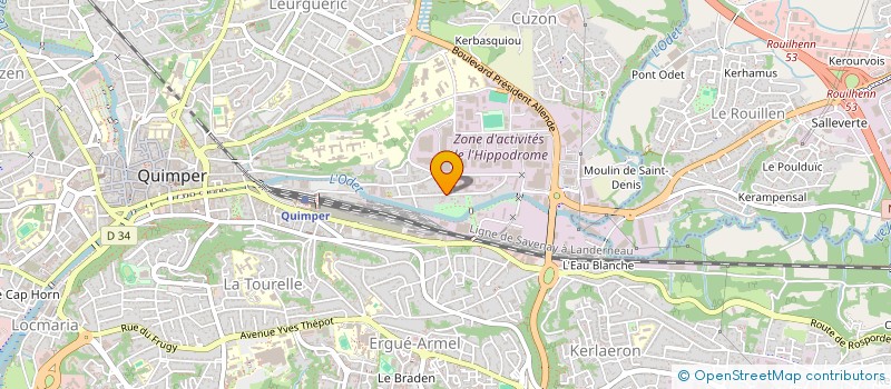 localisation de l'entreprise DIMBALI à QUIMPER