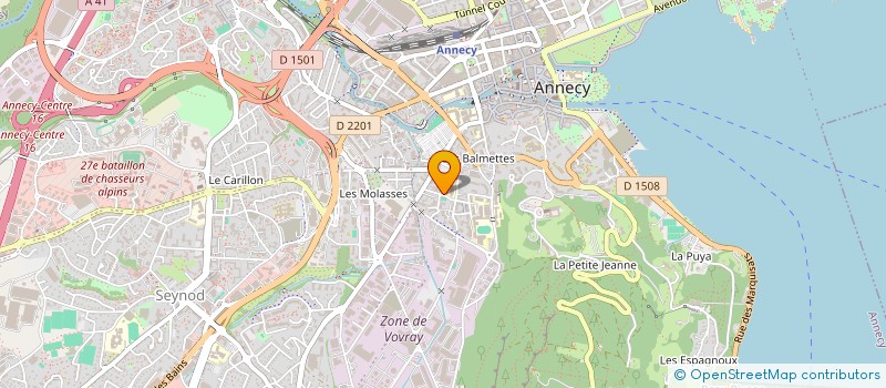 localisation de l'entreprise DIME ELECTRIQUE à ANNECY