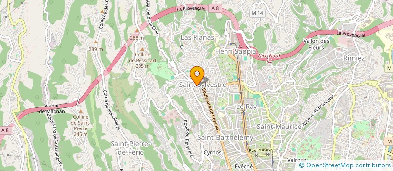 localisation de l'entreprise DIME ON à NICE