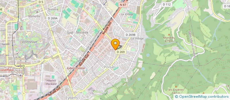 localisation de l'entreprise DIMELEC à SAINT-MARTIN-D'HERES