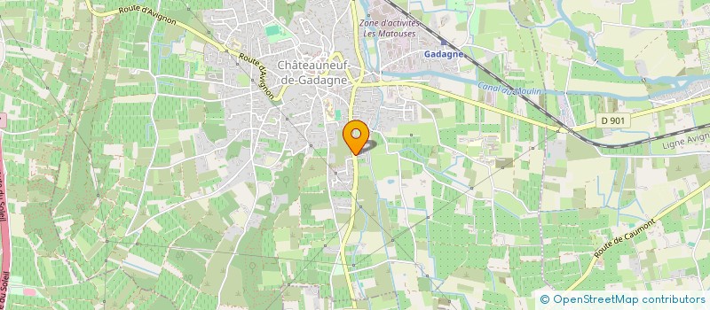 localisation de l'entreprise DIMEN7ION  CHATEAUNEUF-DE-GADAGNE