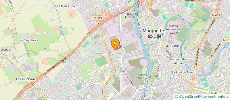 localisation de l'entreprise DIMENSION 3  MARQUETTE-LEZ-LILLE