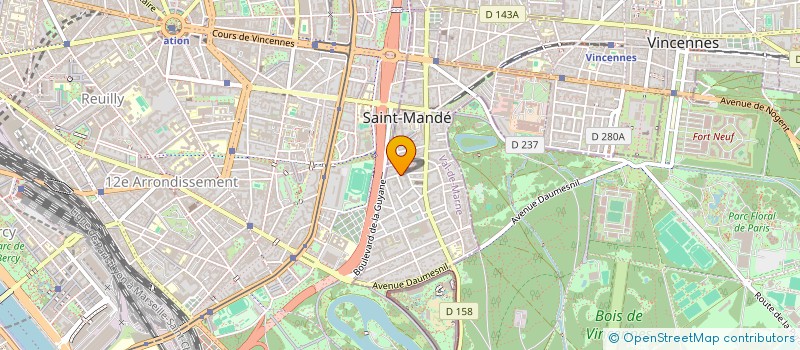 localisation de l'entreprise DIMENSION CONSEILS ET EXPERTISES à SAINT-MANDE