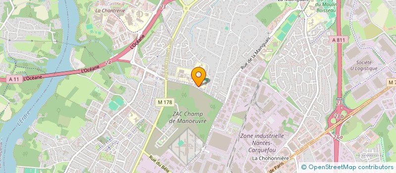 localisation de l'entreprise DIMENSION H à CARQUEFOU