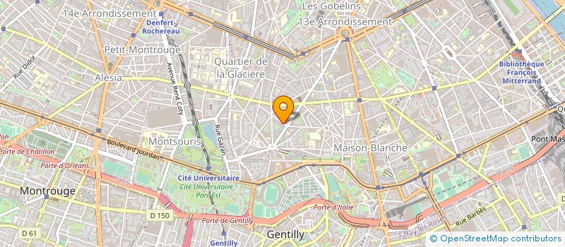 localisation de l'entreprise DIMENSION INFORMATIQUE à PARIS