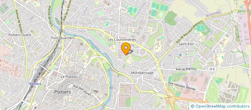 localisation de l'entreprise DIMENSION OPTIQUE à POITIERS