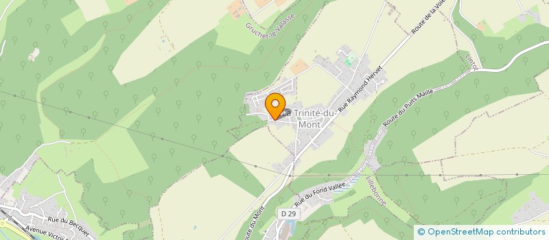 localisation de l'entreprise DIMENSIONS HSE  LA TRINITE-DU-MONT