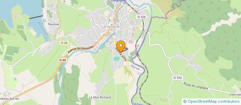 localisation de l'entreprise DIMENY  LANGOGNE