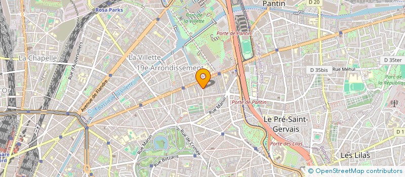 localisation de l'entreprise DIMET à PARIS