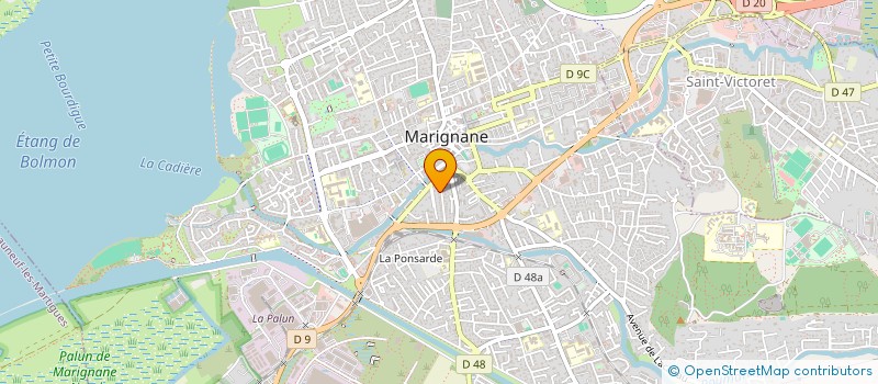 localisation de l'entreprise DIMETEX à MARIGNANE