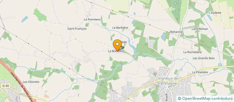 localisation de l'entreprise DIMEVA à VIGNEUX-DE-BRETAGNE