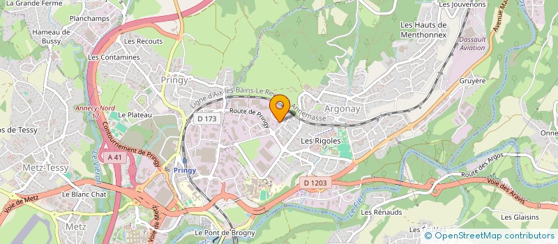 localisation de l'entreprise DIMEXYS à ARGONAY