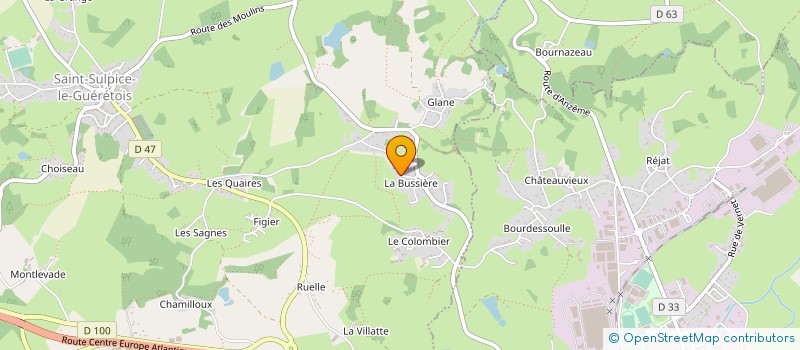 localisation de l'entreprise DIMI  SAINT-SULPICE-LE-GUERETOIS