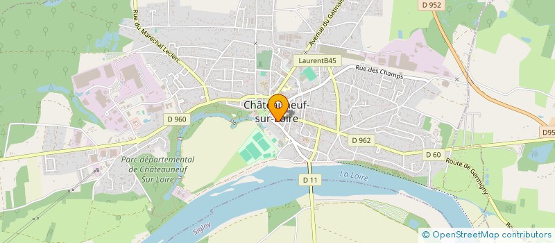 localisation de l'entreprise DIMI TRANSPORTS  CHATEAUNEUF-SUR-LOIRE