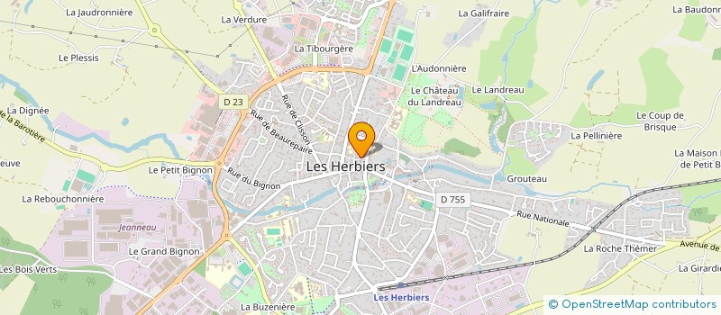 localisation de l'entreprise DIMITRI à LES HERBIERS