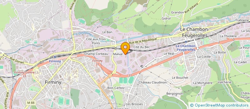 localisation de l'entreprise DIMO  LE CHAMBON-FEUGEROLLES