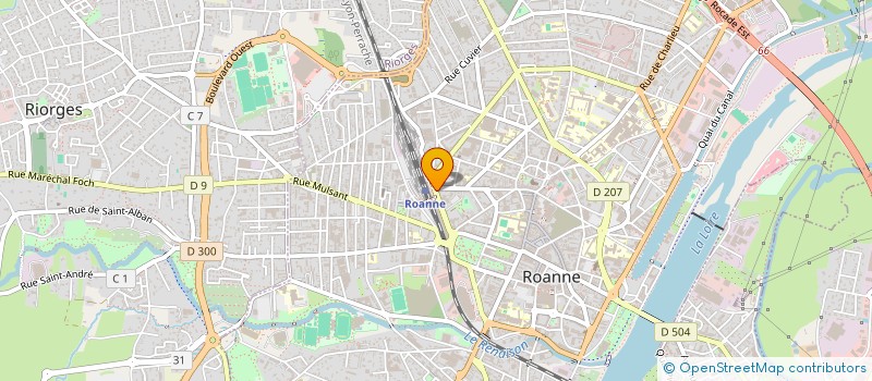 localisation de l'entreprise DIMO à ROANNE