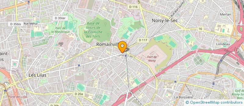 localisation de l'entreprise DIMPE à ROMAINVILLE