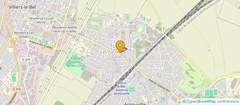 localisation de l'entreprise DIN  VILLIERS-LE-BEL