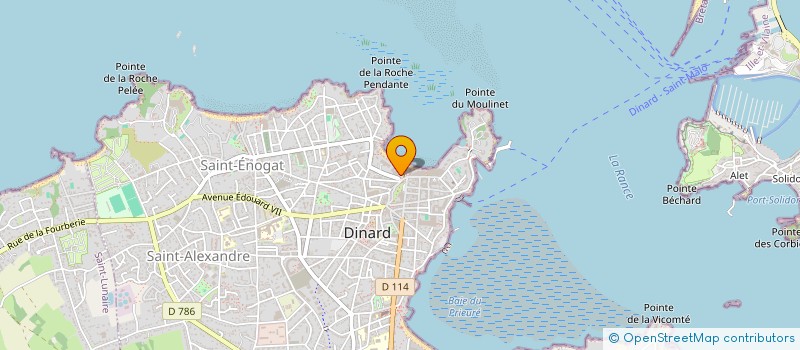 localisation de l'entreprise DIN à DINARD