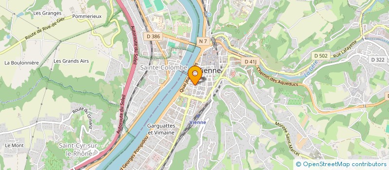 localisation de l'entreprise DIN'ANGEL  VIENNE