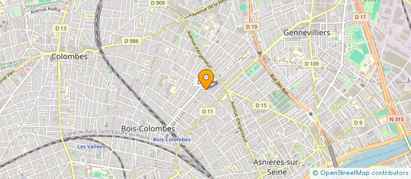 localisation de l'entreprise DIN&DEVLOPMENT  ASNIERES-SUR-SEINE