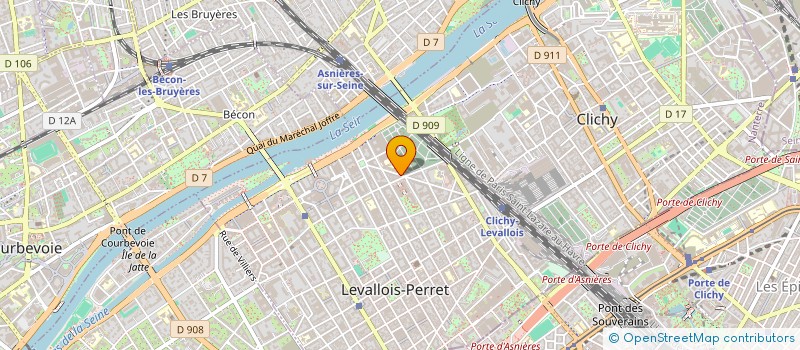 localisation de l'entreprise DIN & DOUNIA à LEVALLOIS-PERRET