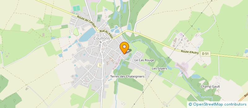 localisation de l'entreprise DIN EDITIONS à COULLONS