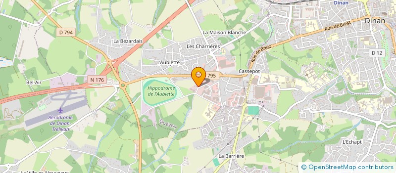 localisation de l'entreprise DIN'EN BIO à QUEVERT