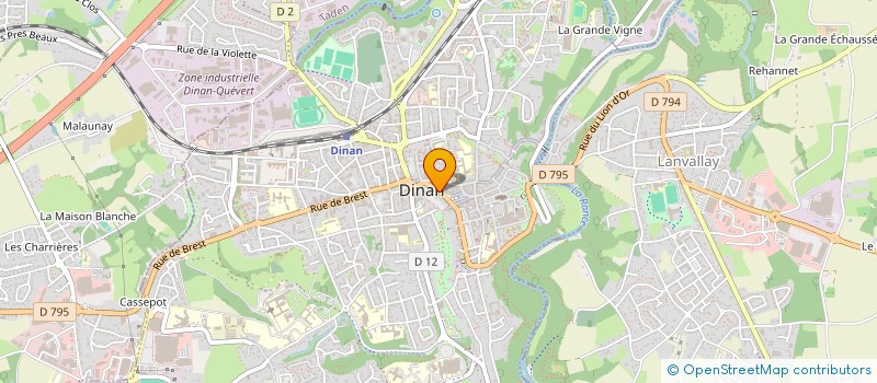 localisation de l'entreprise DIN'HANDISPORT à DINAN
