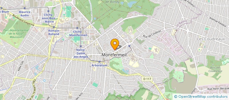 localisation de l'entreprise DIN TELECOM  MONTFERMEIL