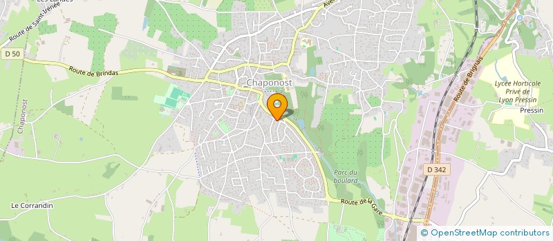 localisation de l'entreprise DINA 20  CHAPONOST