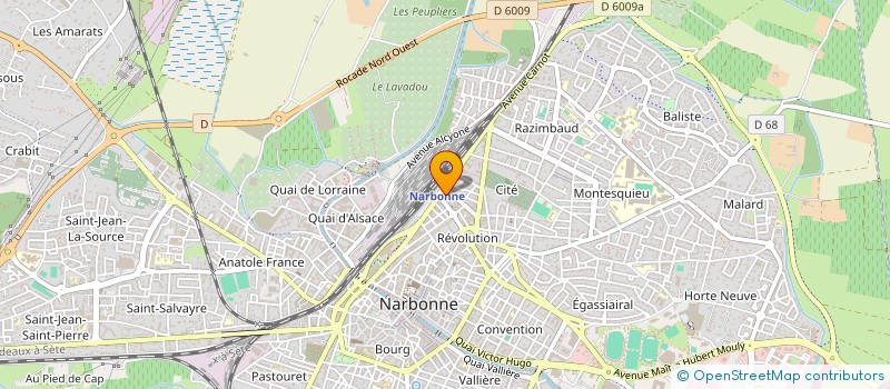 localisation de l'entreprise DINA  NARBONNE