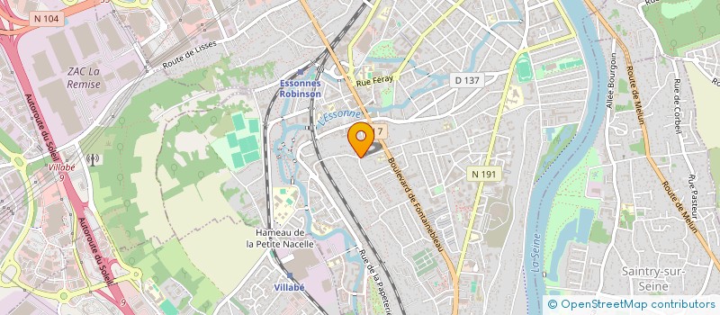localisation de l'entreprise DINA à CORBEIL-ESSONNES
