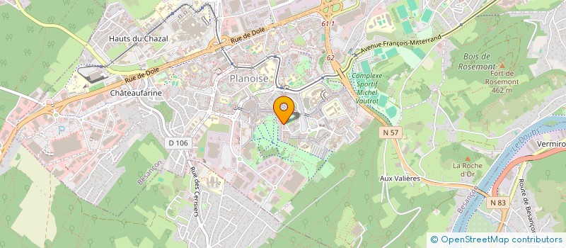 localisation de l'entreprise DINA  BESANCON