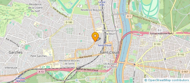 localisation de l'entreprise DINA-CO à SAINT-CLOUD