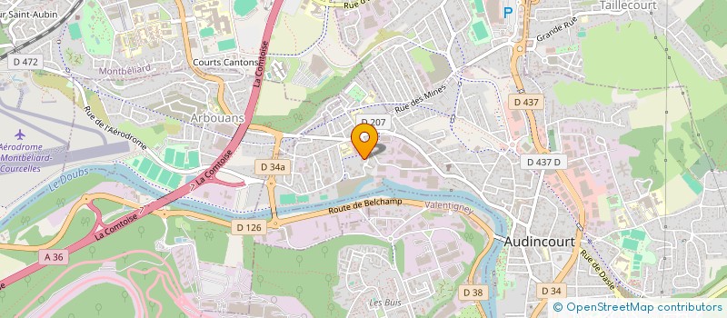 localisation de l'entreprise DINA HUMANITY  AUDINCOURT