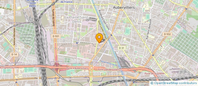 localisation de l'entreprise DINA MODE à AUBERVILLIERS