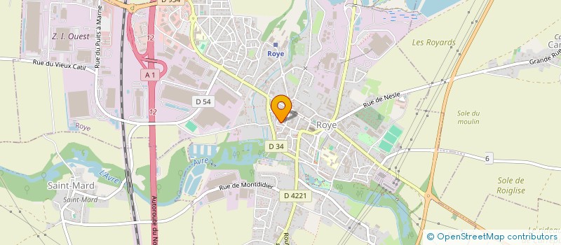 localisation de l'entreprise DINA RESTAURATION  ROYE