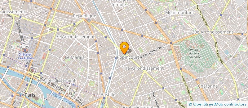 localisation de l'entreprise DINABAZAR à PARIS