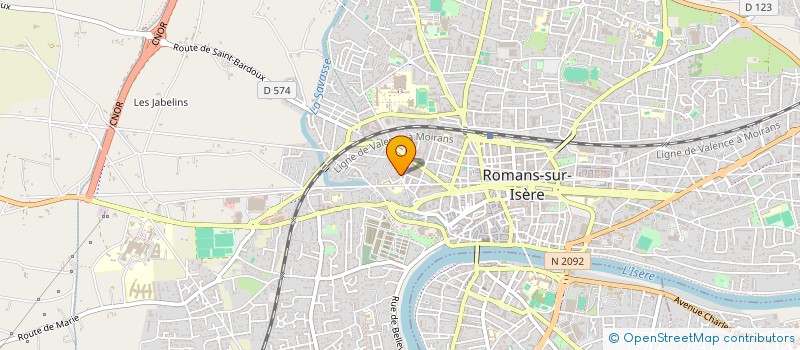 localisation de l'entreprise DINADONA  ROMANS-SUR-ISERE