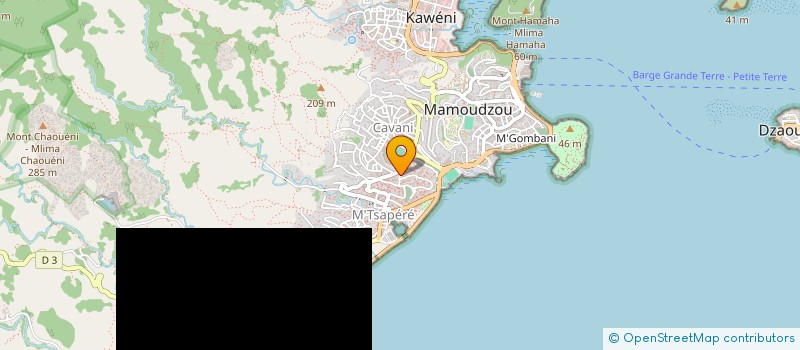 localisation de l'entreprise DINAHA à MAMOUDZOU