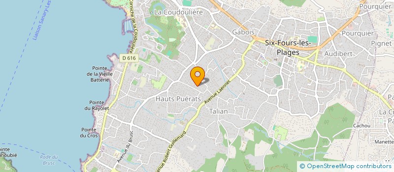 localisation de l'entreprise DINAM à SIX-FOURS-LES-PLAGES