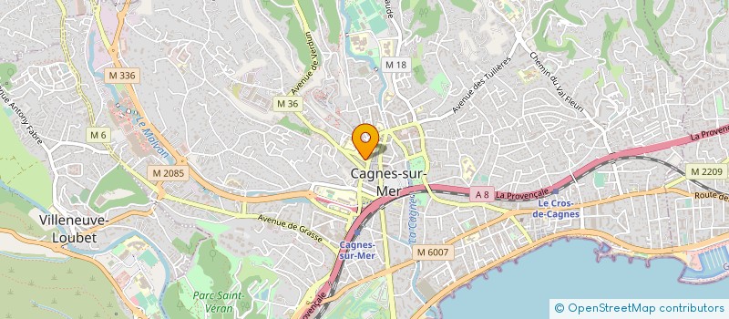 localisation de l'entreprise DINAMIC-FRANCE à CAGNES-SUR-MER