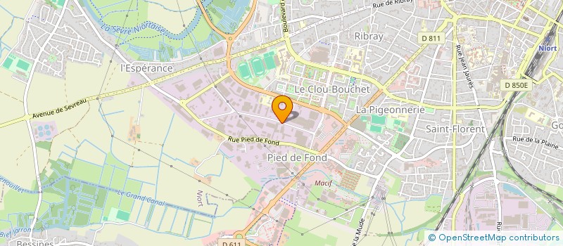 localisation de l'entreprise DINAMIK DISTRIBUTION NATIONALE DE MARCHANDISES INDUSTRIELLES EN KIT  NIORT