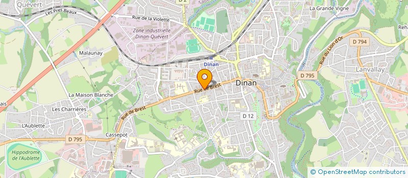 localisation de l'entreprise DINAN COIFF à DINAN