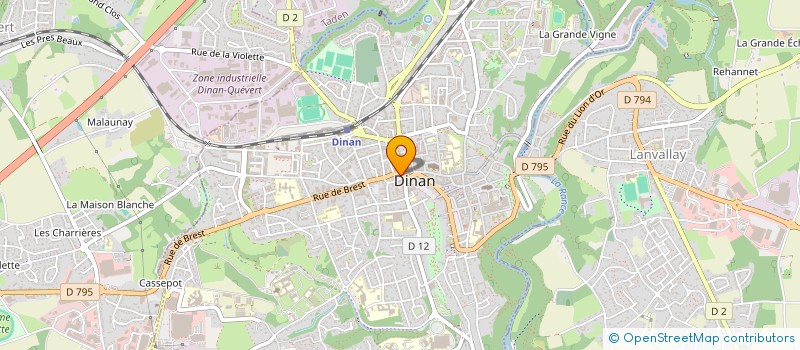 localisation de l'entreprise DINAN HOTEL à DINAN