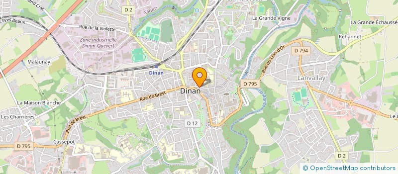 localisation de l'entreprise DINAN JEUX  DINAN