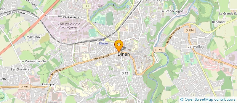 localisation de l'entreprise DINAN OPTIC à DINAN